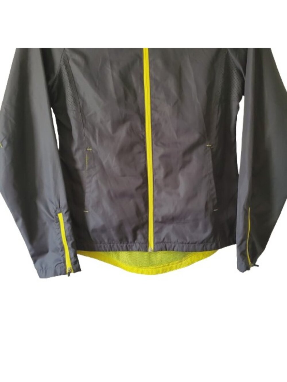 Danskin Now Women's Full Zip Vented Windbreaker Track Jacket Greystone S/CH(4-6) - Picture 6 of 16